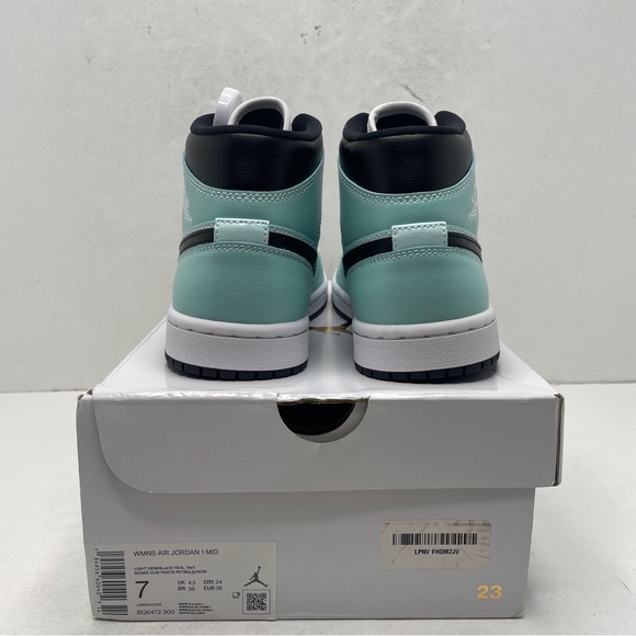 Nike Air Jordan 1 Retro Mid WMNS “Light Dew/Teal Tint” 2022 - Picture 4 of 4